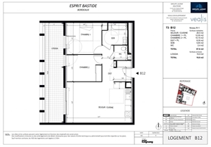 appartement neuf à la vente -   33100  BORDEAUX, surface 67 m2 vente appartement neuf - UBI365417001